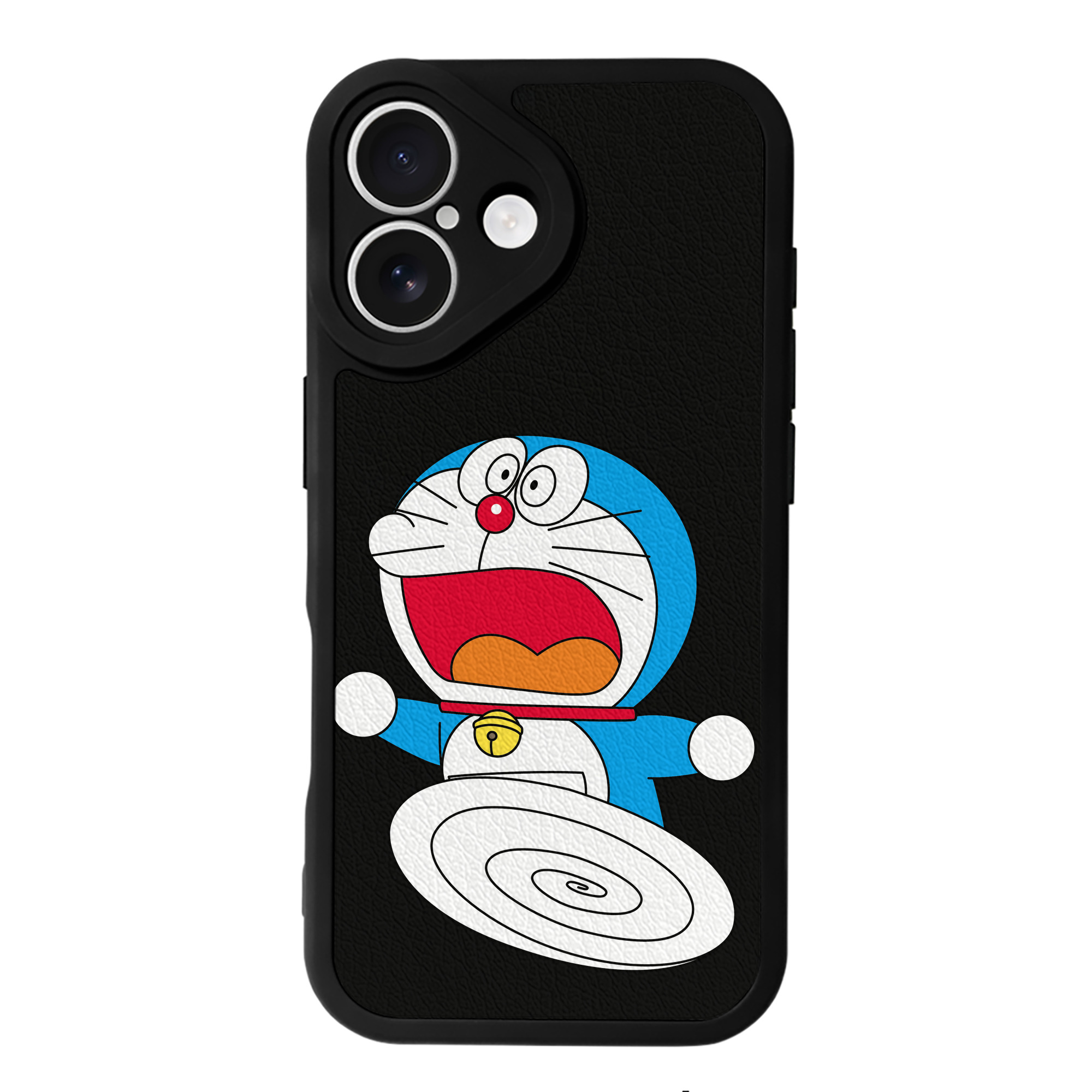 （画像用） ドラえもん Doraemon 【iPhone 16シリーズ対応】シリコンスマホケース（レザー調） 材質：シリコン